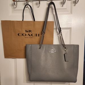 Coach Marlie Tote Grey/Silver